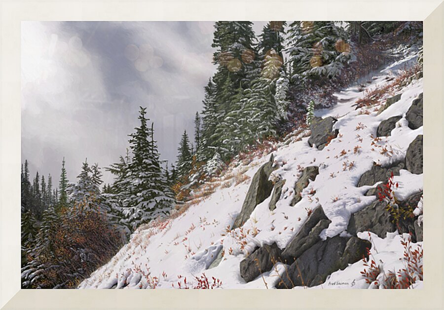 Hillside Picture Frame print
