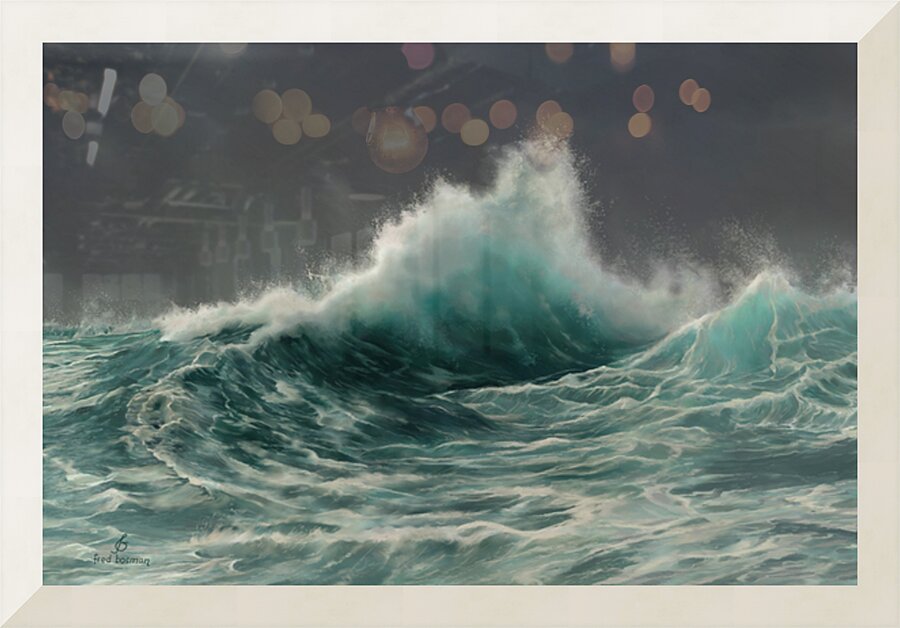 Waves Picture Frame print