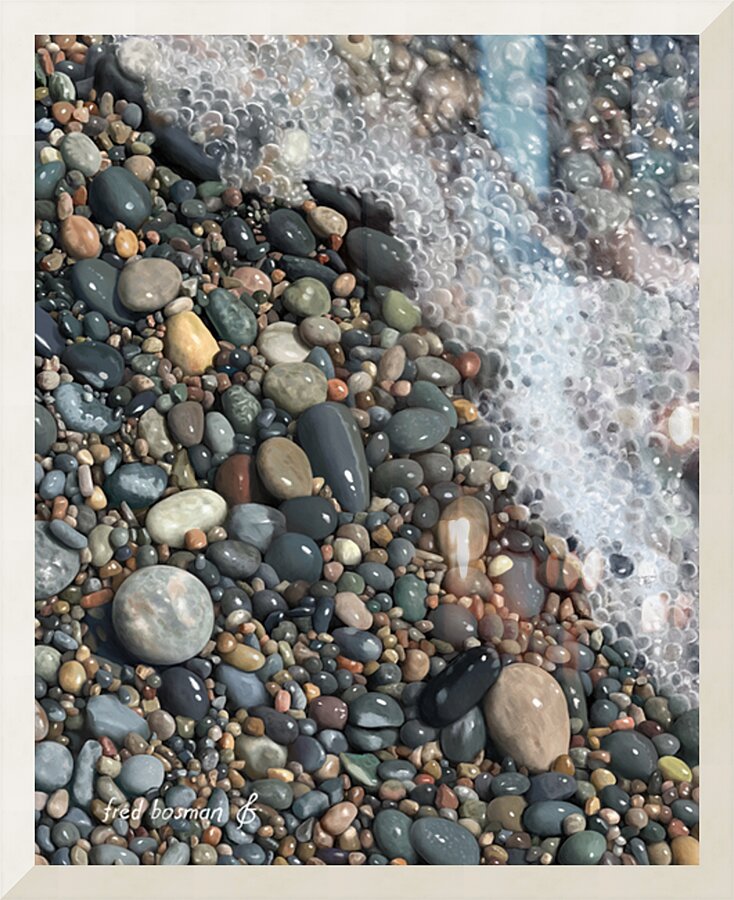 Pebbles Picture Frame print