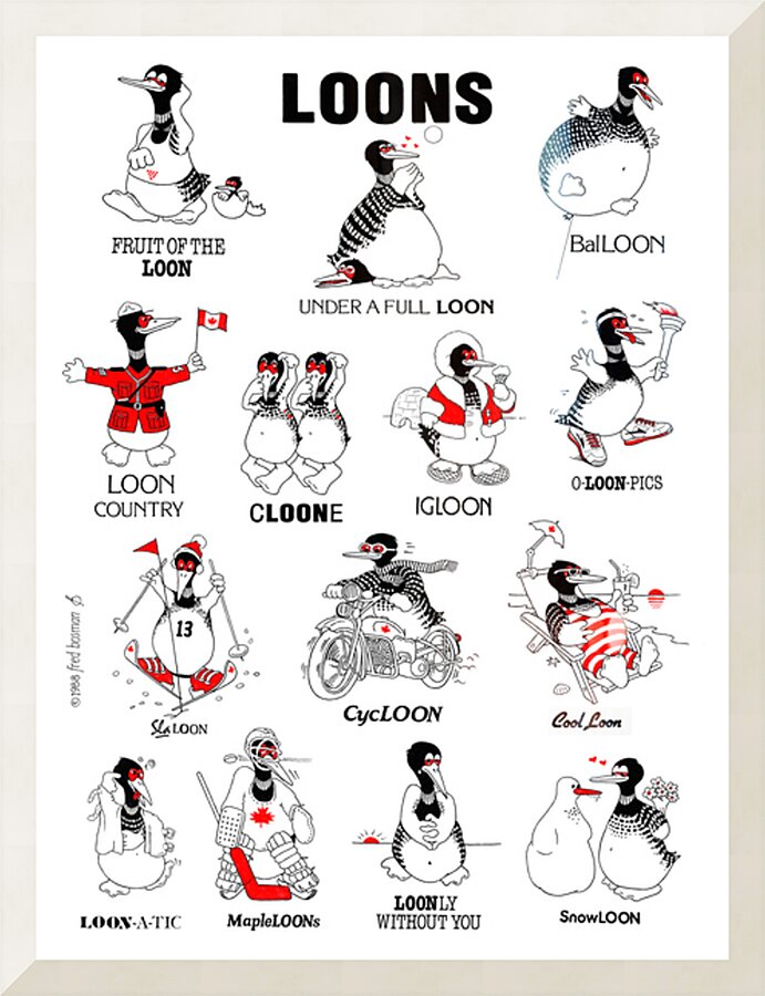 LooneyLoons Picture Frame print