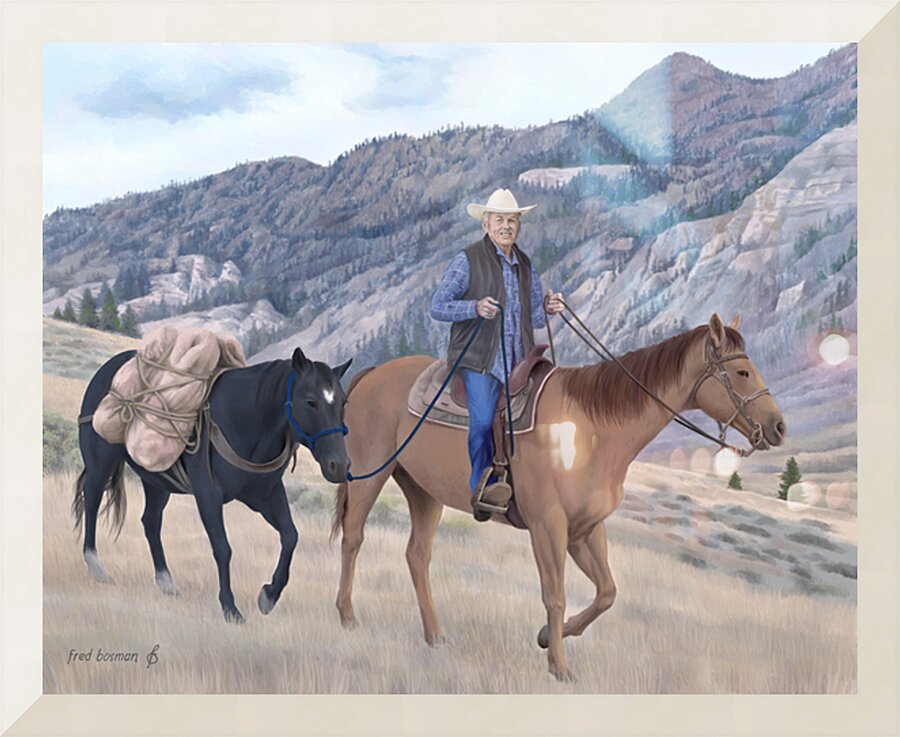 HorseTrail Picture Frame print