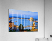 Budapest Evening River View Acrylic Print