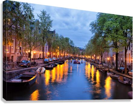 Evening In Amsterdam Canvas Print