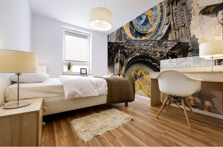 Astronomical Clock In Prague Mural print