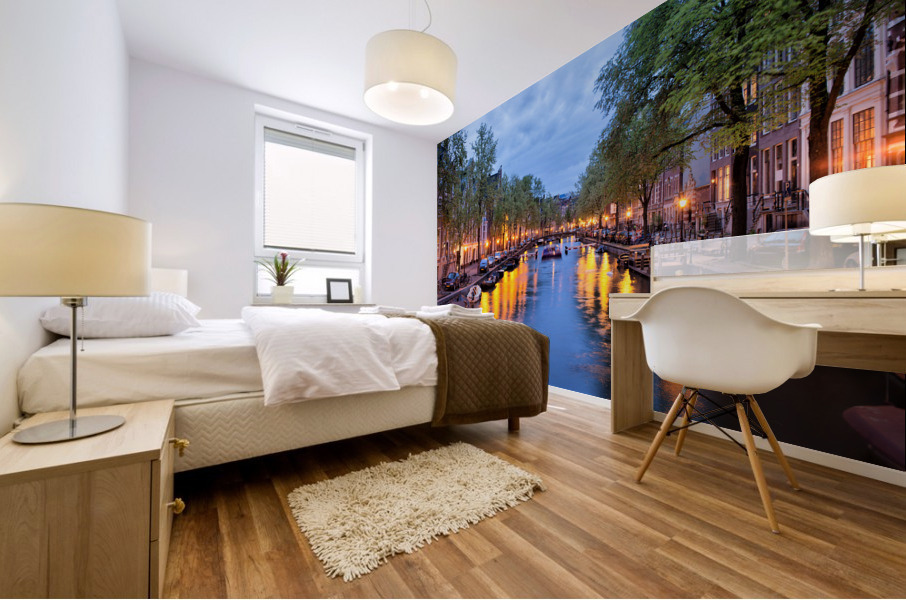 Evening In Amsterdam Mural print