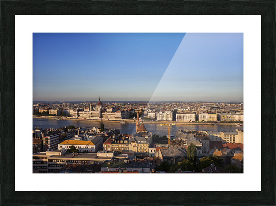 Budapest Sunset Cityscape Picture Frame print