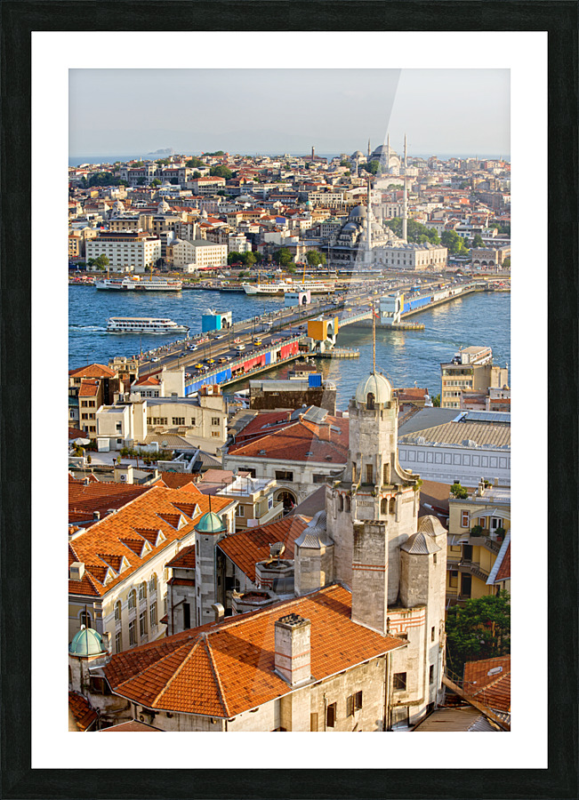 Istanbul Cityscape Picture Frame print