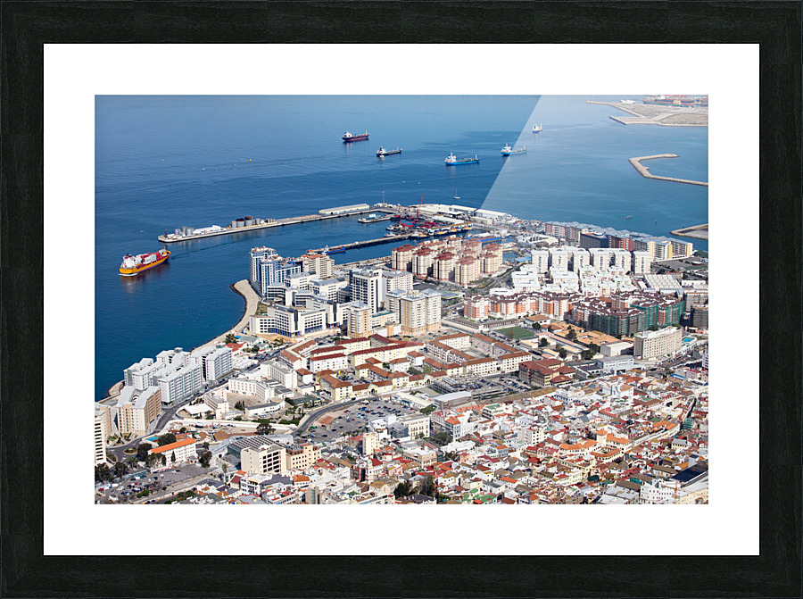 Gibraltar Cityscape Picture Frame print
