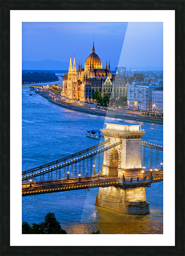Evening In Budapest Picture Frame print