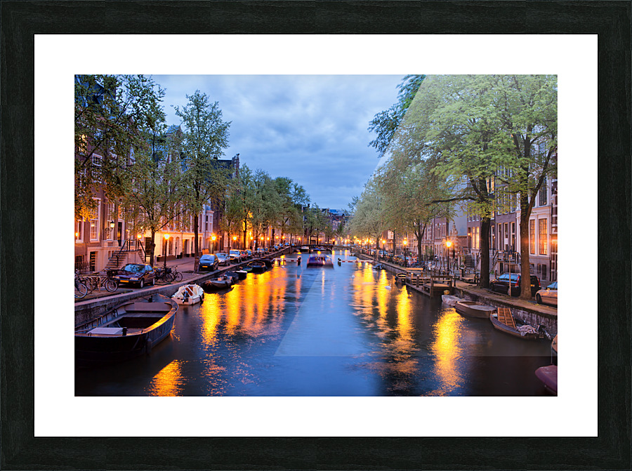 Evening In Amsterdam Picture Frame print