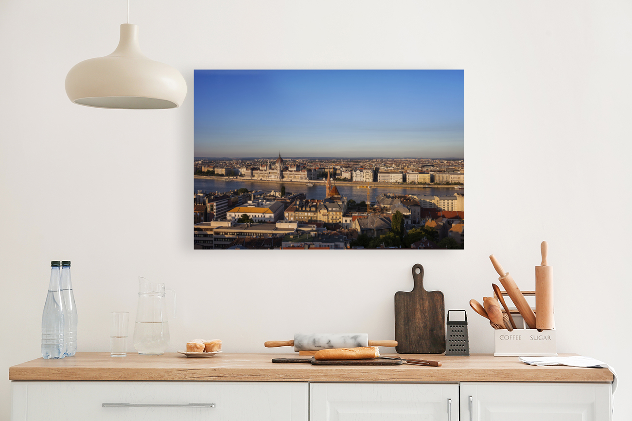 Budapest Sunset Cityscape Reproduction
