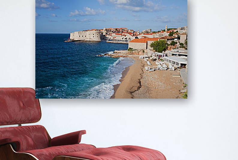 Dubrovnik Old Town And Beach by Socratubik