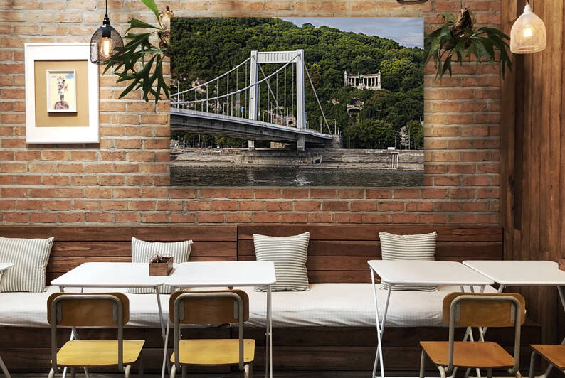 Elisabeth Bridge and Gellert Hill in Budapest by Socratubik