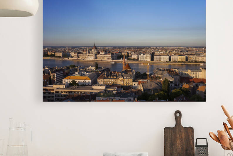 Budapest Sunset Cityscape by Socratubik