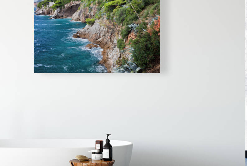 Adriatic Sea Scenic Coastline In Croatia by Socratubik