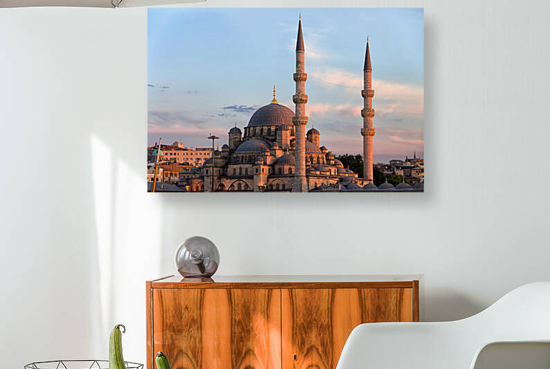 New Mosque In Istanbul At Sunset by Socratubik