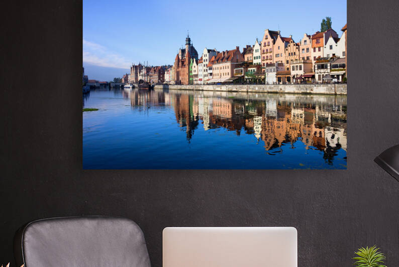 Gdansk Old Town Skyline In Poland by Socratubik