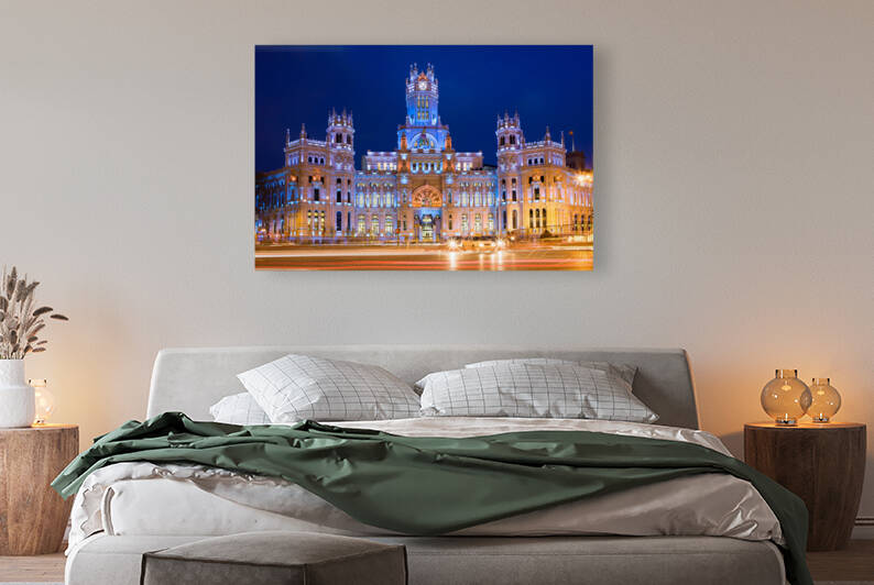 Cibeles Palace At Night In Madrid by Socratubik