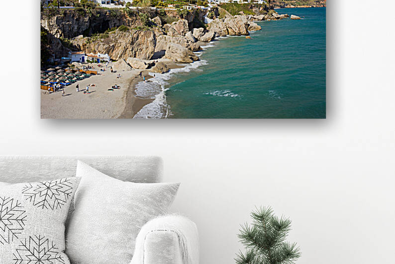 Nerja Town Coastline In Spain by Socratubik