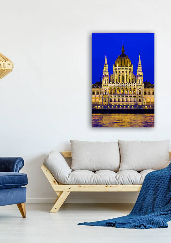 Hungarian Parliament Building At Night by Socratubik