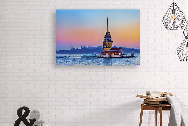Maiden Tower In Istanbul At Dusk by Socratubik
