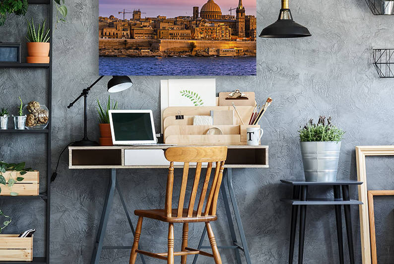 Valletta City Skyline In Malta by Socratubik