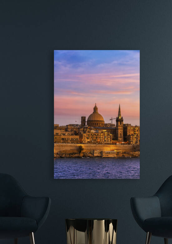 Valletta City Skyline in Malta by Socratubik