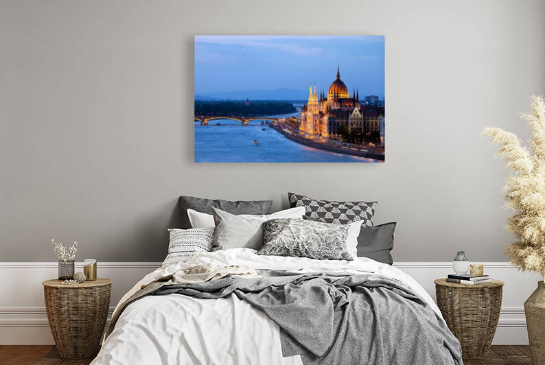 Evening In Budapest River View by Socratubik