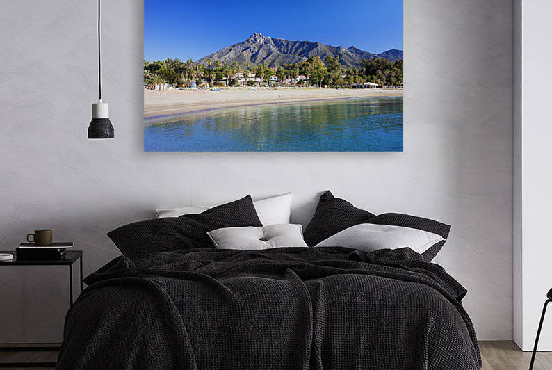 Beach on Costa del Sol in Marbella Spain by Socratubik