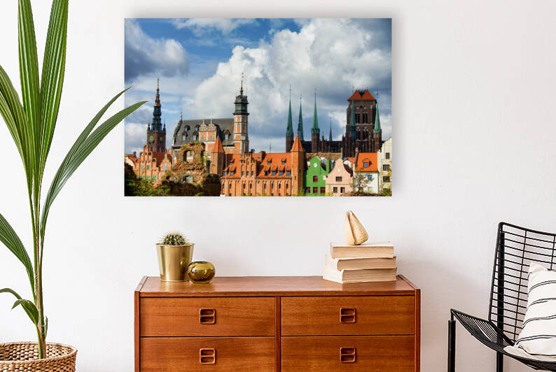 Old Town Skyline Of Gdansk by Socratubik