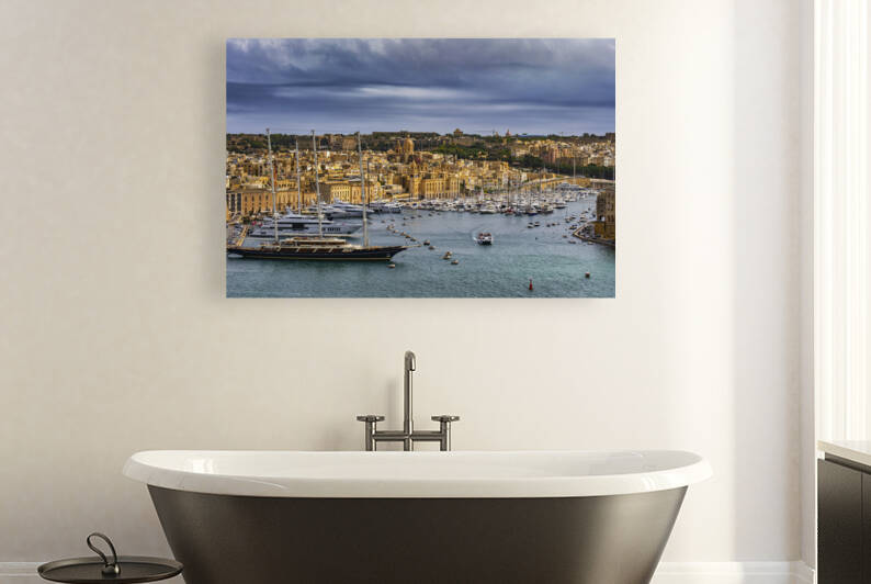 Birgu City And Vittoriosa Marina In Malta by Socratubik