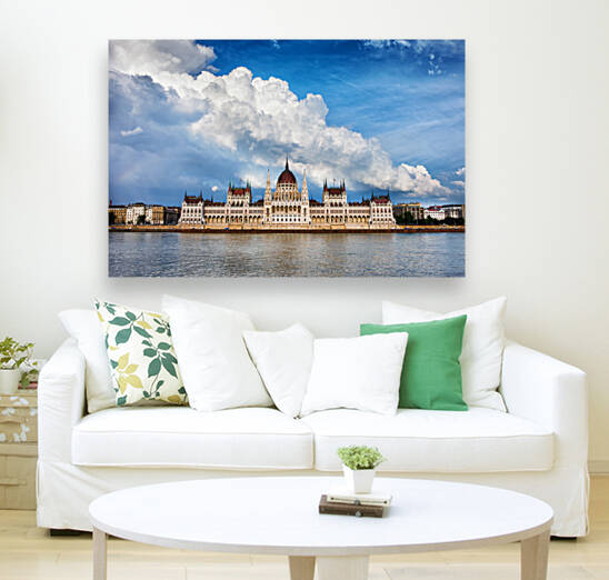 Hungarian Parliament Building In Budapest by Socratubik