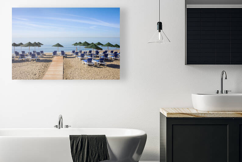 Beach on Costa del Sol in Marbella by Socratubik