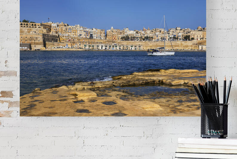 Valletta Skyline From Birgu In Malta by Socratubik