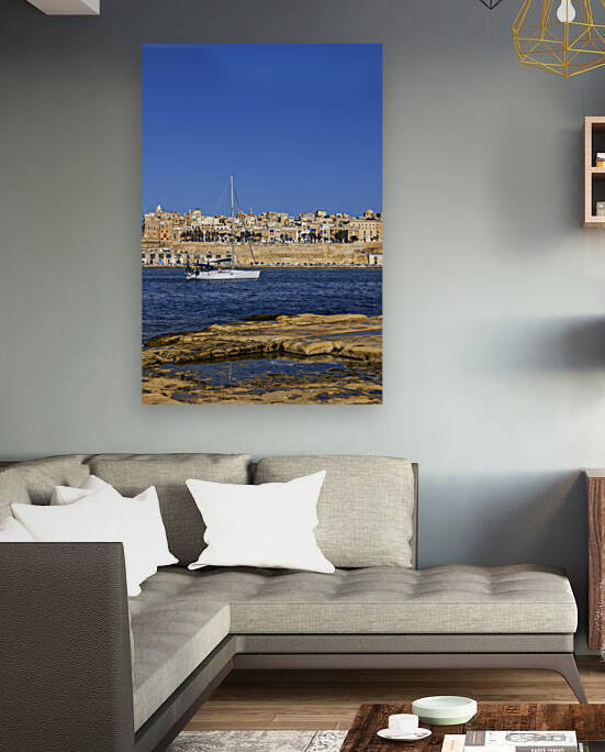 Valletta Skyline From Birgu In Malta by Socratubik