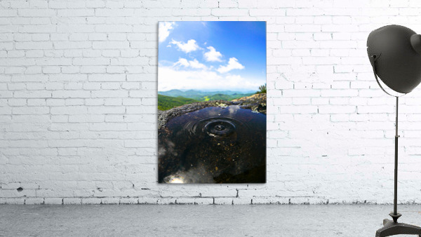 Mountain Water Drop Wall Preview