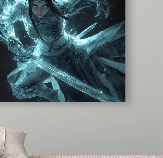 An ancient warrior frozen in crystal by Lamassu