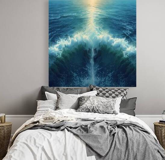 Epic natural seascape of “Maraj al Bahrain”  by Lamassu