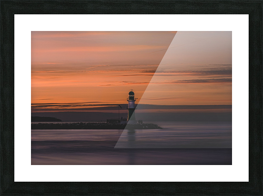 GOLDEN LIGHTHOUSE Picture Frame print