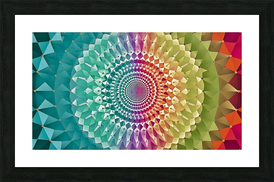 Mesmerizing Geometric Pattern Picture Frame print