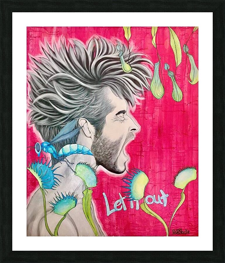let it out Picture Frame print