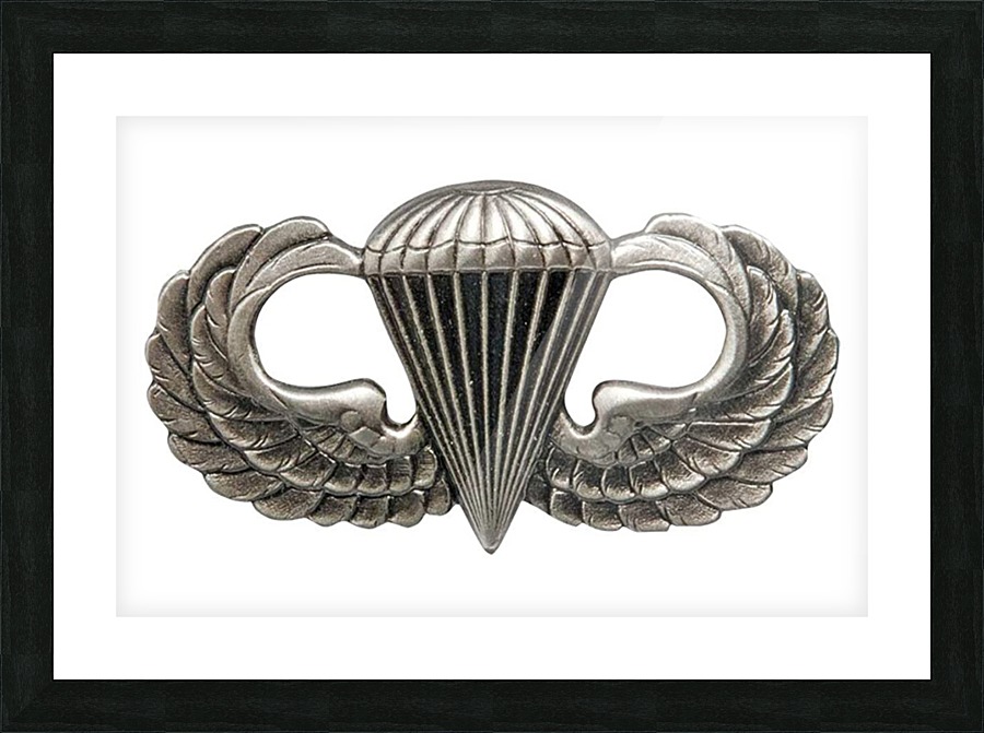 Basic Parachutist Badge Picture Frame print
