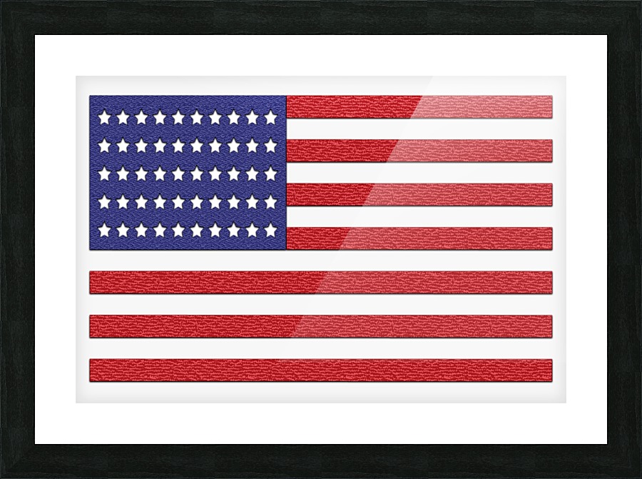 United States Flag Picture Frame print