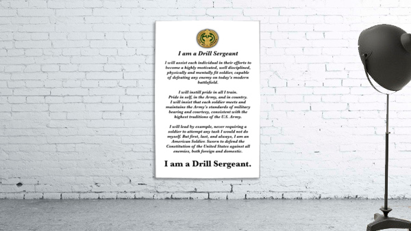The Drill Sergeant Creed Wall Preview