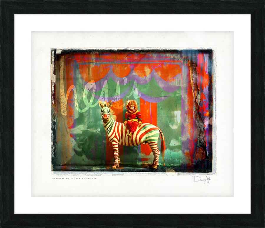 Zebra - Moxy Carnival No. 3 Picture Frame print