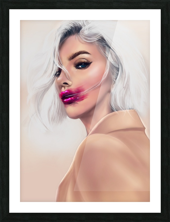 kiss Picture Frame print