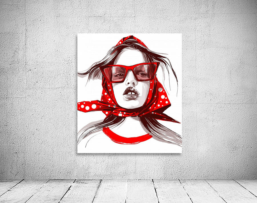 red glasses Wall Preview