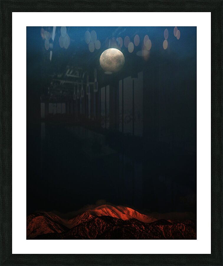 IR Moon 7 Picture Frame print