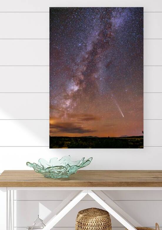 Comet and Milky Way by Stephen K Hartley