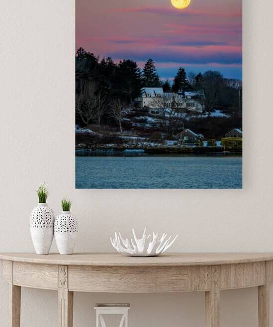 Wolf Moon in Maine by Stephen K Hartley